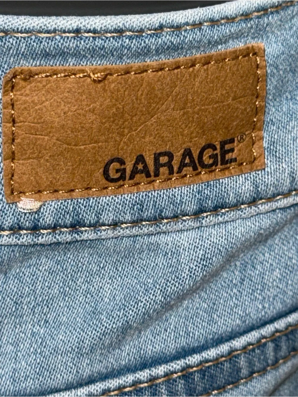 Garage Light Blue Denim Jean Shorts